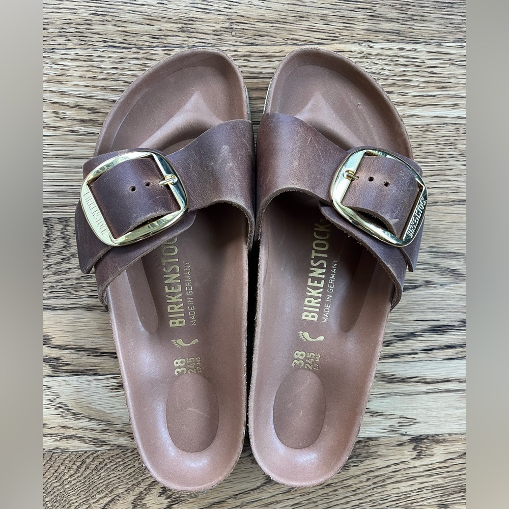 Birkenstock Madrid Big Buckle Sandal Oiled Leather
